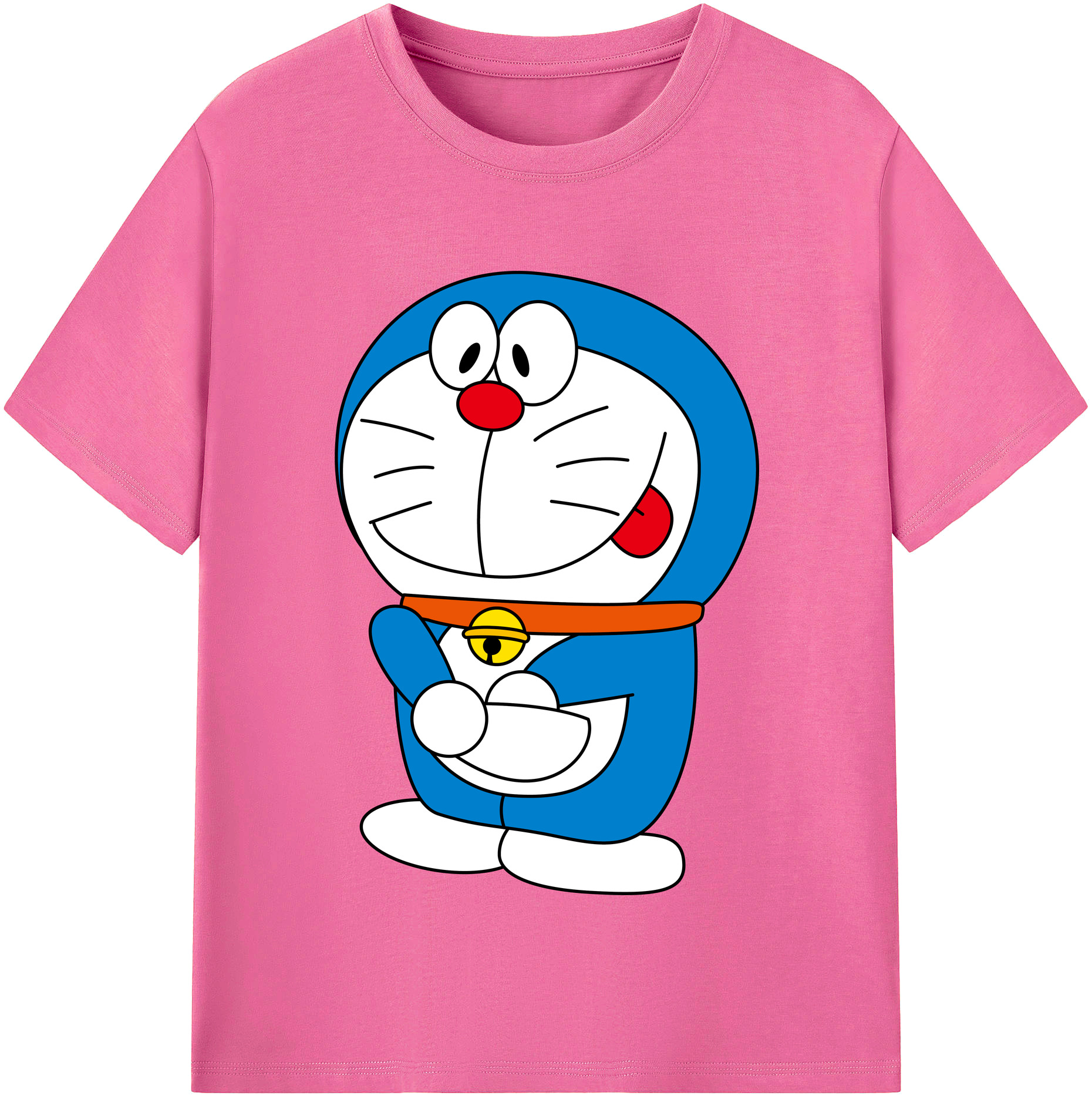 （画像用） ドラえもん Doraemon レディースカジュアルプリントTシャツ（綿100％）